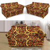 Pattern Print Pizza Loveseat Cover-grizzshop