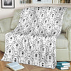 Pattern Print Polar Bear Blanket-grizzshop