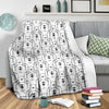 Pattern Print Polar Bear Blanket-grizzshop