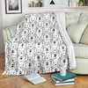 Pattern Print Polar Bear Blanket-grizzshop