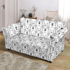 Pattern Print Polar Bear Loveseat Cover-grizzshop