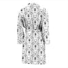 Pattern Print Polar Bear Men Long Robe-grizzshop