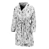 Pattern Print Polar Bear Men Long Robe-grizzshop