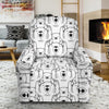 Pattern Print Polar Bear Recliner Cover-grizzshop