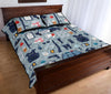 Pattern Print Police Bed Set Quilt-grizzshop