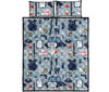 Pattern Print Police Bed Set Quilt-grizzshop