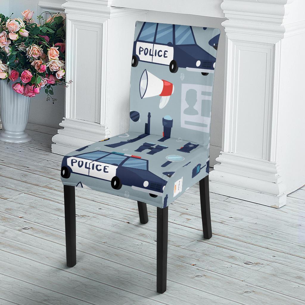 Pattern Print Police Chair Cover-grizzshop