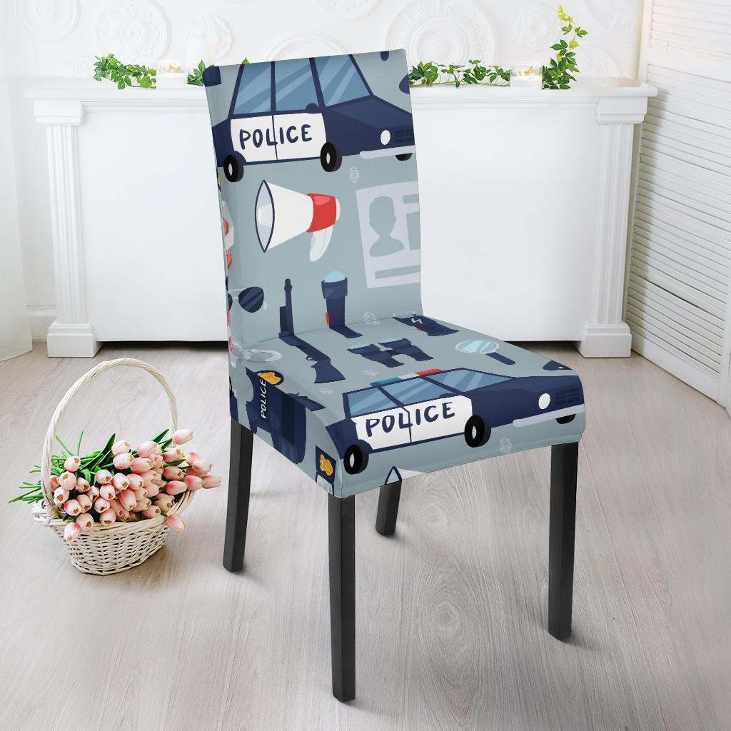 Pattern Print Police Chair Cover-grizzshop