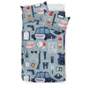 Load image into Gallery viewer, Pattern Print Police Duvet Cover Bedding Set-grizzshop