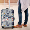 Pattern Print Police Luggage Cover Protector-grizzshop