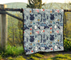 Pattern Print Police Quilt-grizzshop