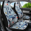 Pattern Print Police Universal Fit Car Seat Covers-grizzshop