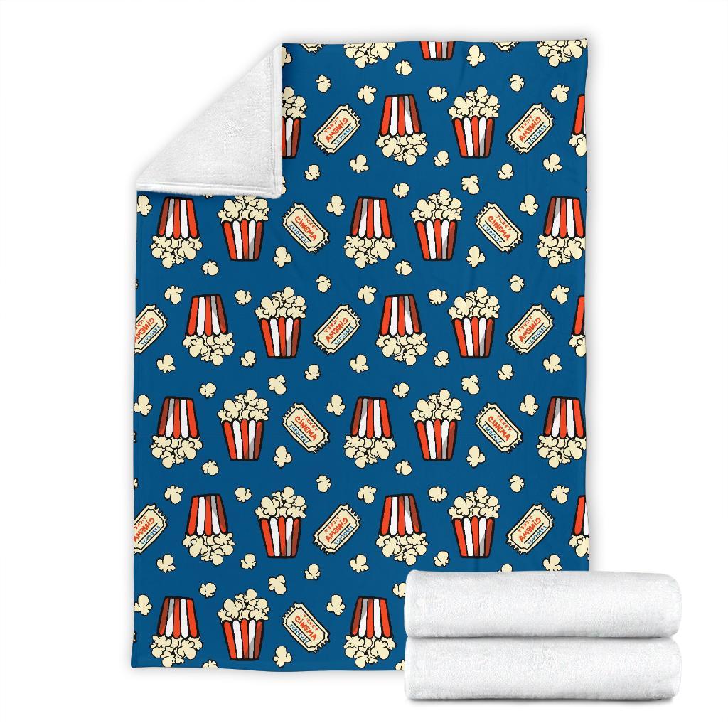 Pattern Print Popcorn Blanket-grizzshop