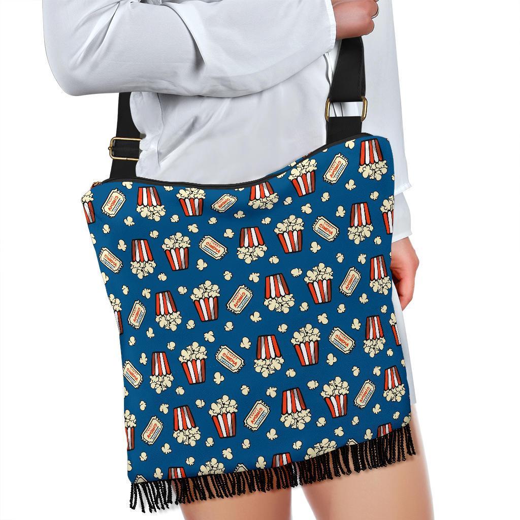 Pattern Print Popcorn Crossbody bags-grizzshop