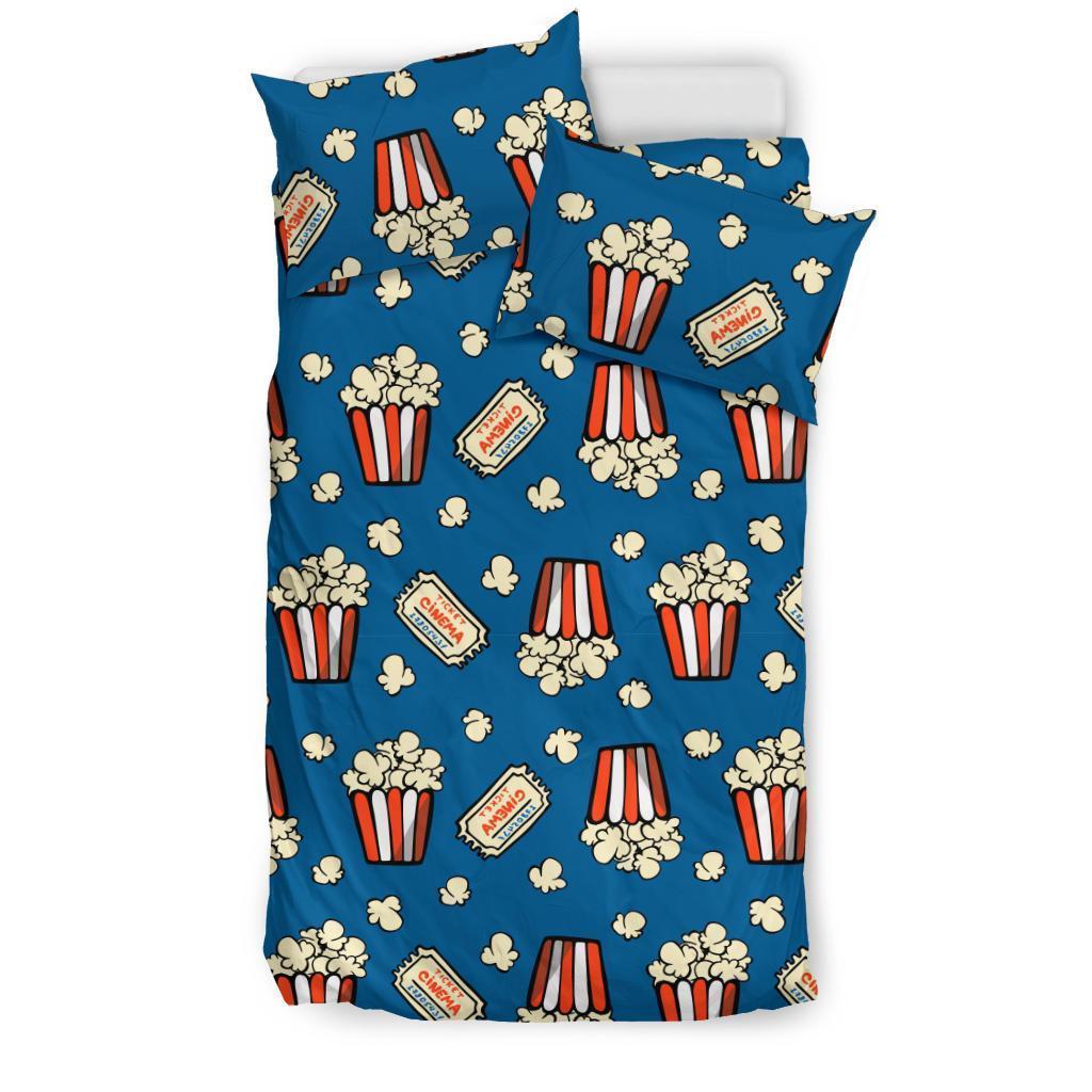 Pattern Print Popcorn Duvet Cover Bedding Set-grizzshop