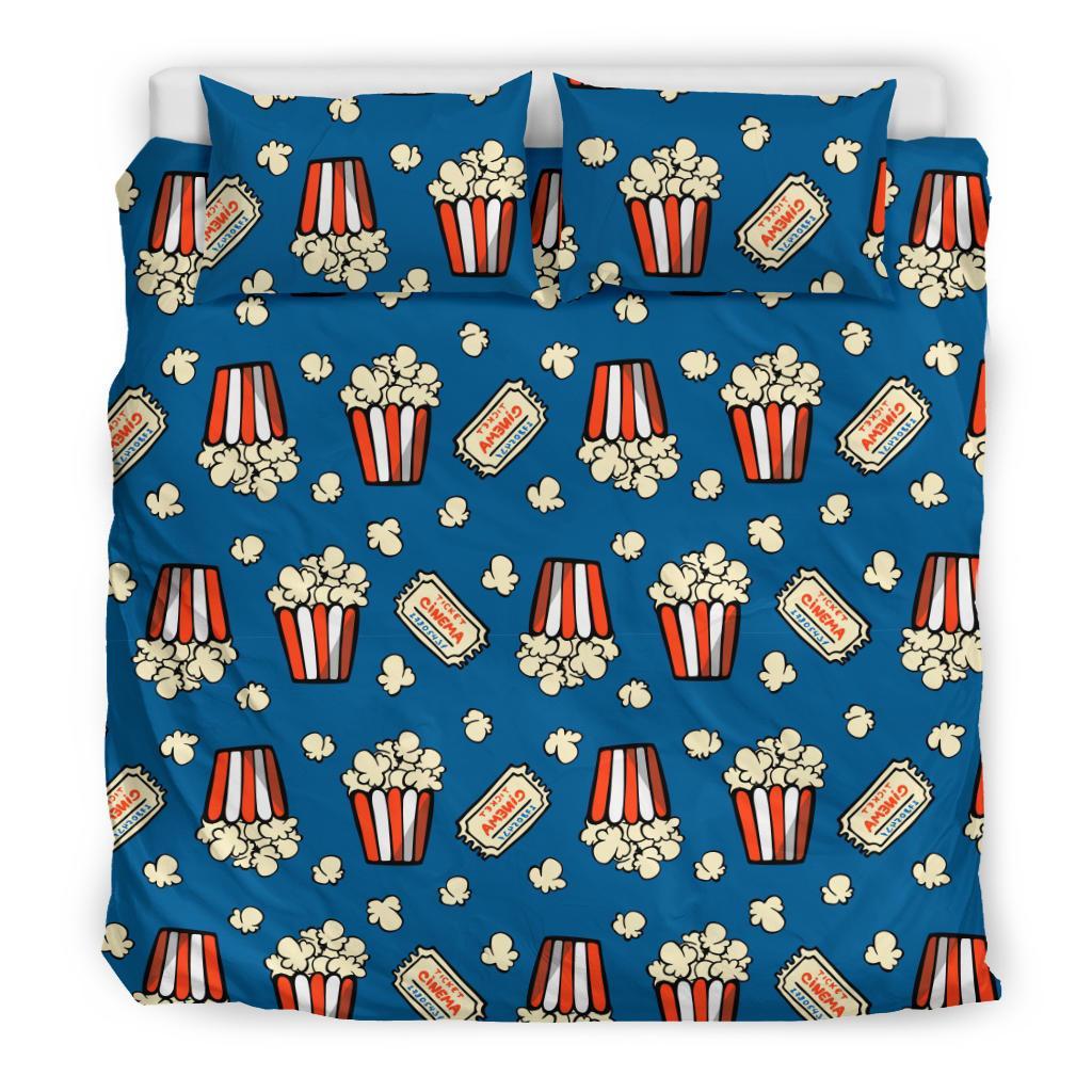 Pattern Print Popcorn Duvet Cover Bedding Set-grizzshop