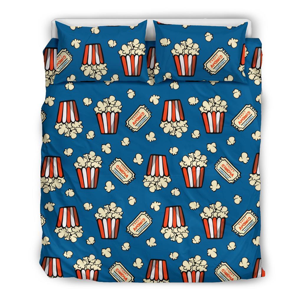 Pattern Print Popcorn Duvet Cover Bedding Set-grizzshop