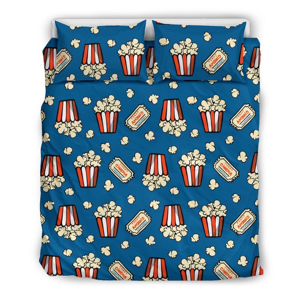 Pattern Print Popcorn Duvet Cover Bedding Set-grizzshop