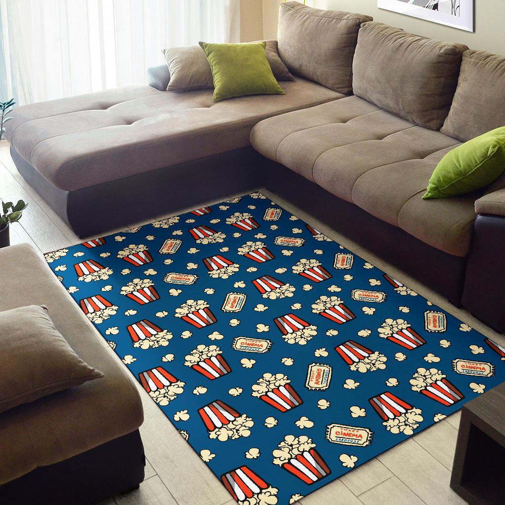 Pattern Print Popcorn Floor Mat-grizzshop