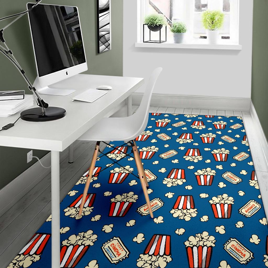 Pattern Print Popcorn Floor Mat-grizzshop