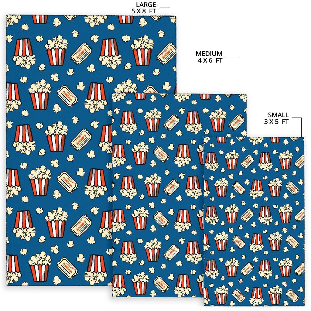 Pattern Print Popcorn Floor Mat-grizzshop