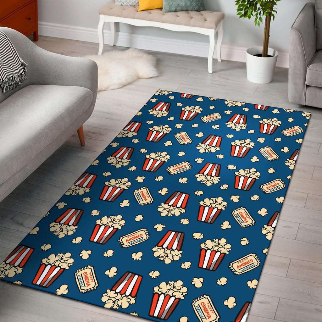 Pattern Print Popcorn Floor Mat-grizzshop