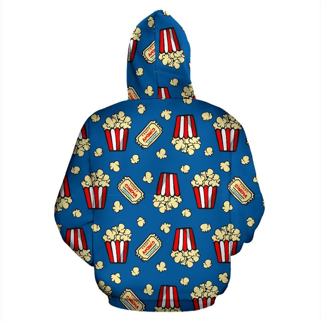 Pattern Print Popcorn Men Women Pullover Hoodie-grizzshop