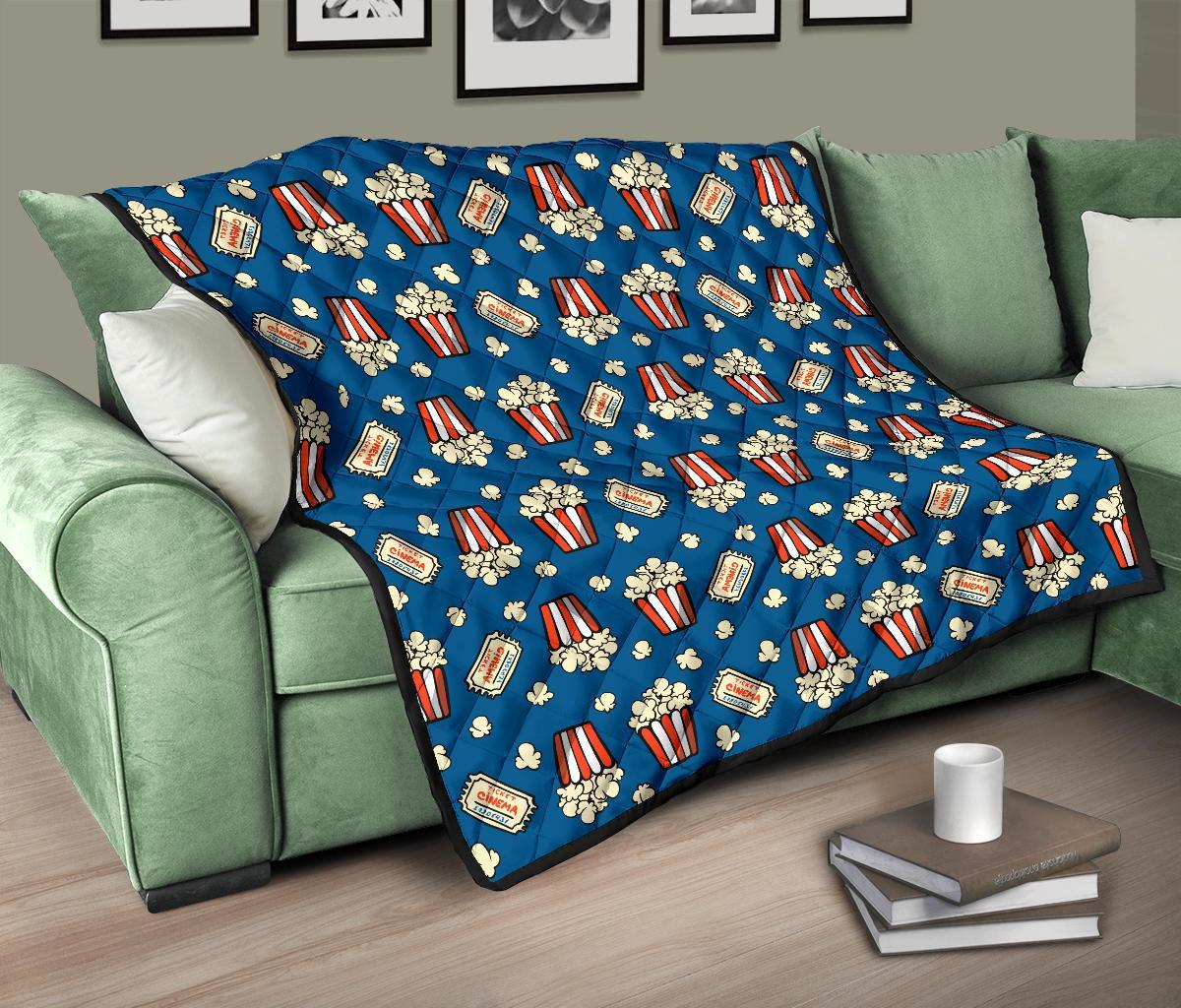 Pattern Print Popcorn Quilt-grizzshop