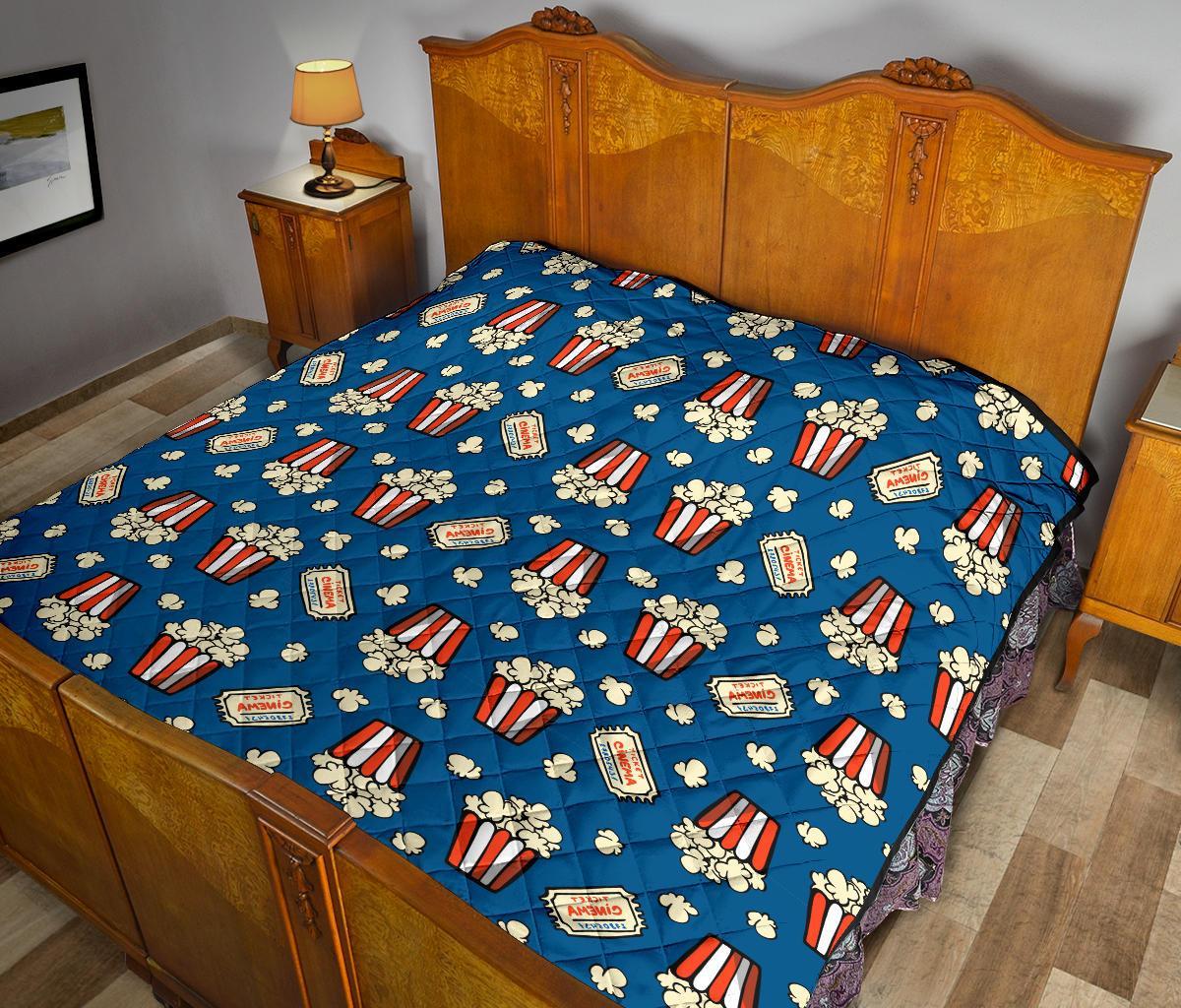 Pattern Print Popcorn Quilt-grizzshop