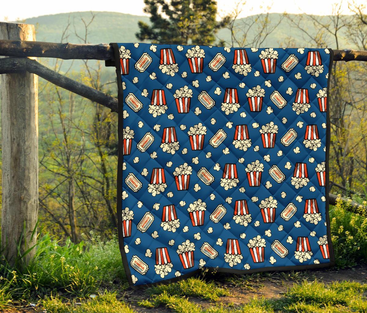 Pattern Print Popcorn Quilt-grizzshop