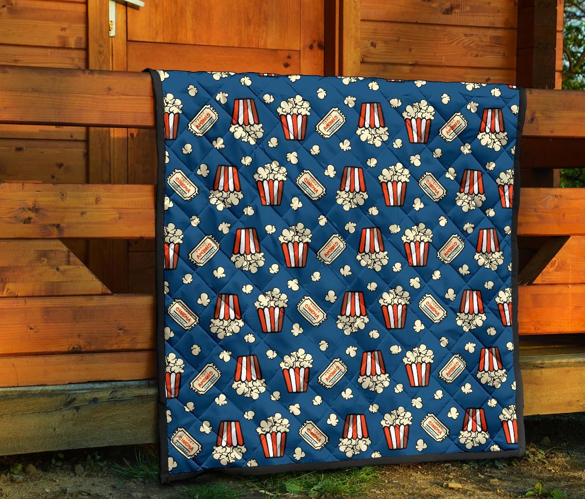 Pattern Print Popcorn Quilt-grizzshop