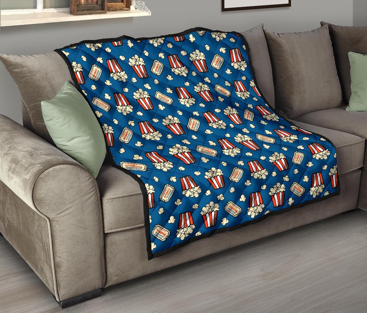 Pattern Print Popcorn Quilt-grizzshop