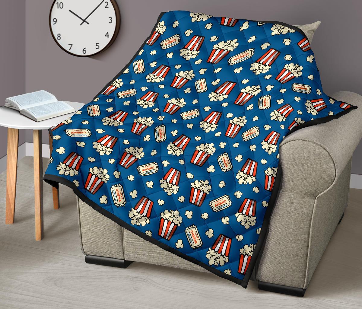 Pattern Print Popcorn Quilt-grizzshop