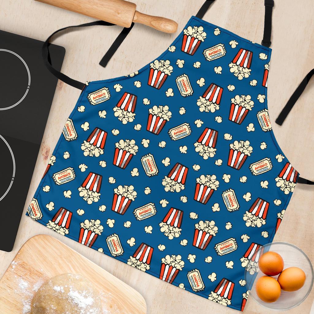 Pattern Print Popcorn Women's Apron-grizzshop