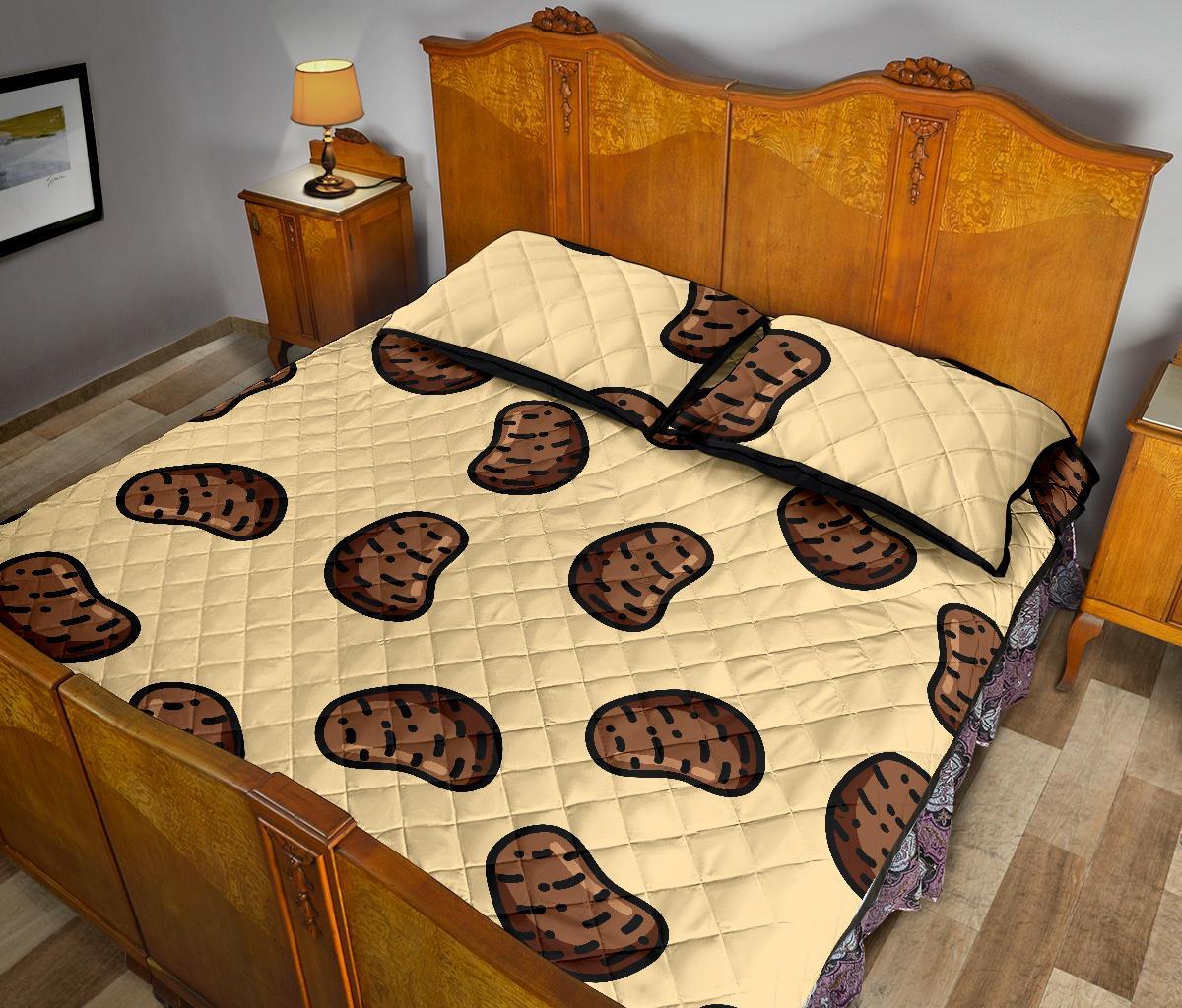 Pattern Print Potato Bed Set Quilt-grizzshop