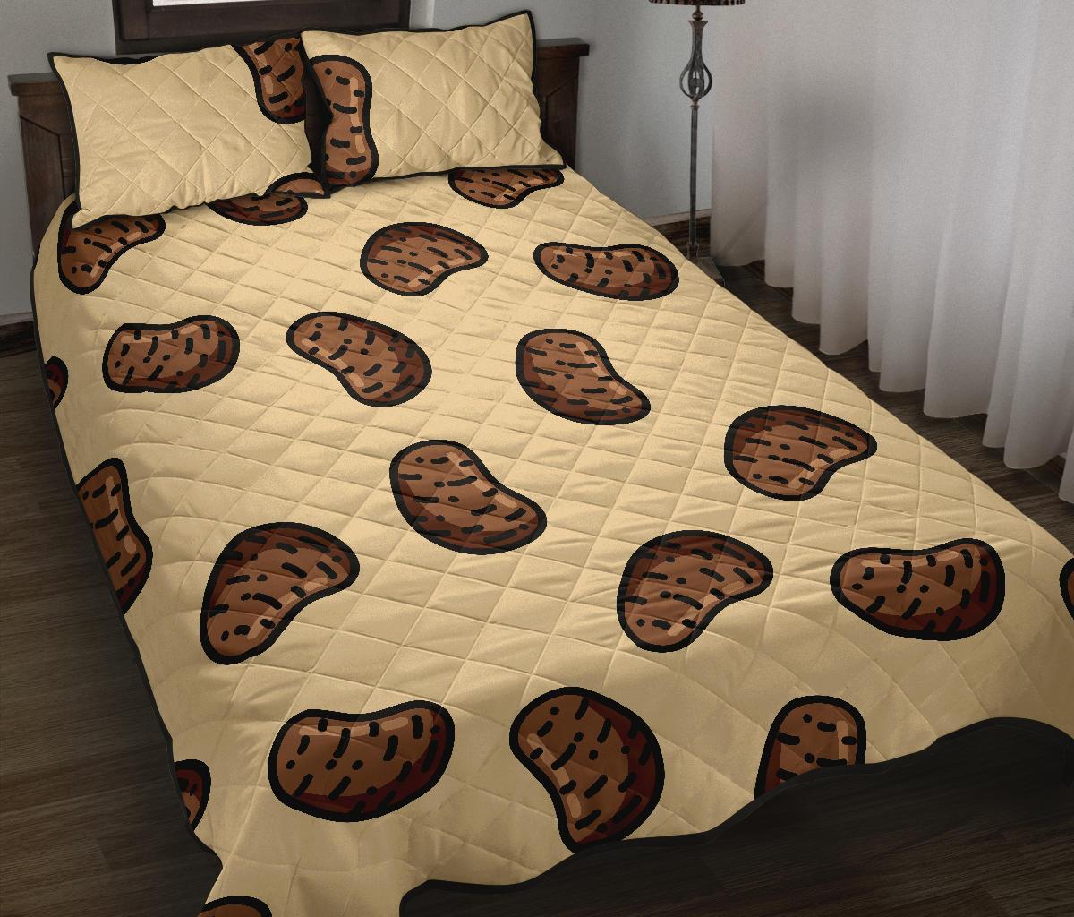 Pattern Print Potato Bed Set Quilt-grizzshop