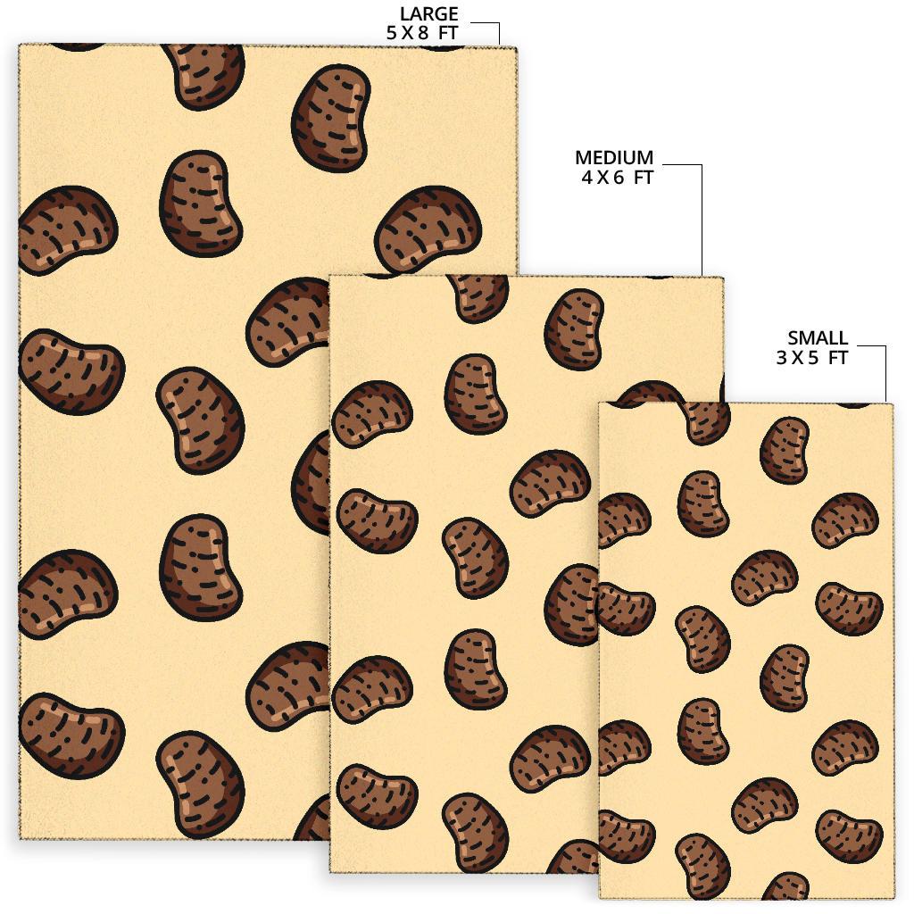 Pattern Print Potato Floor Mat-grizzshop