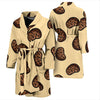 Pattern Print Potato Men Long Robe-grizzshop