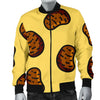 Pattern Print Potato Men's Bomber Jacket-grizzshop