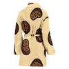 Pattern Print Potato Women Long Robe-grizzshop