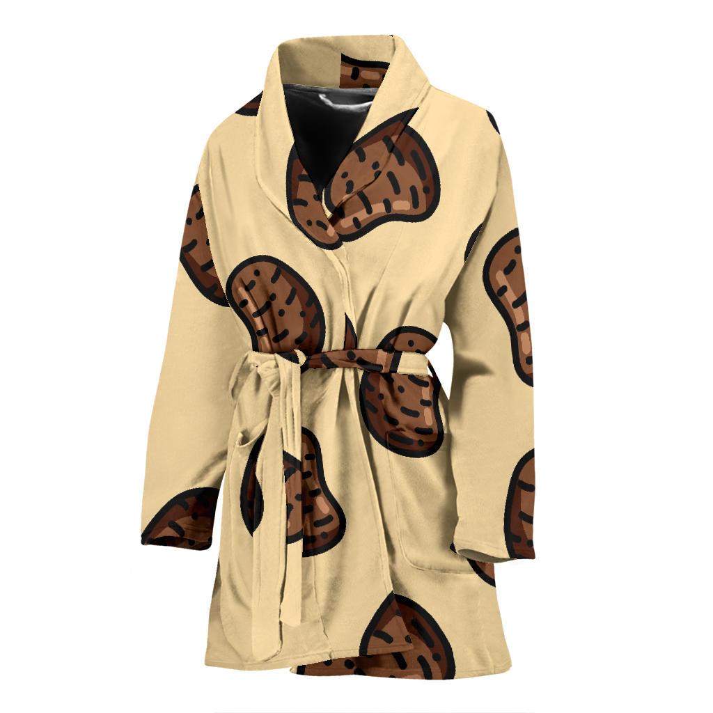 Pattern Print Potato Women Long Robe-grizzshop