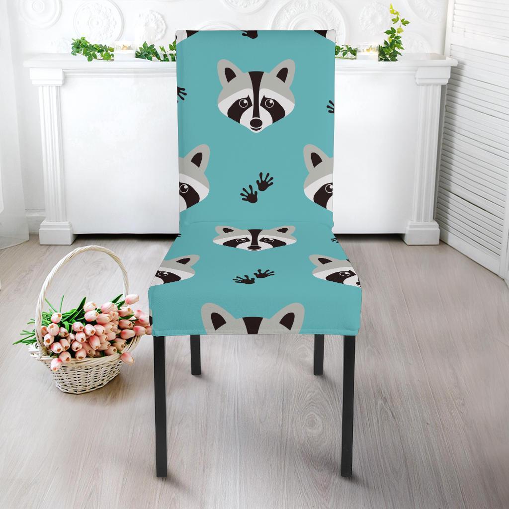 Pattern Print Raccoon Chair Cover-grizzshop