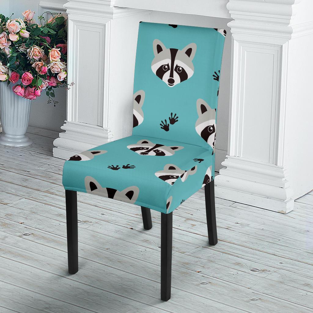 Pattern Print Raccoon Chair Cover-grizzshop