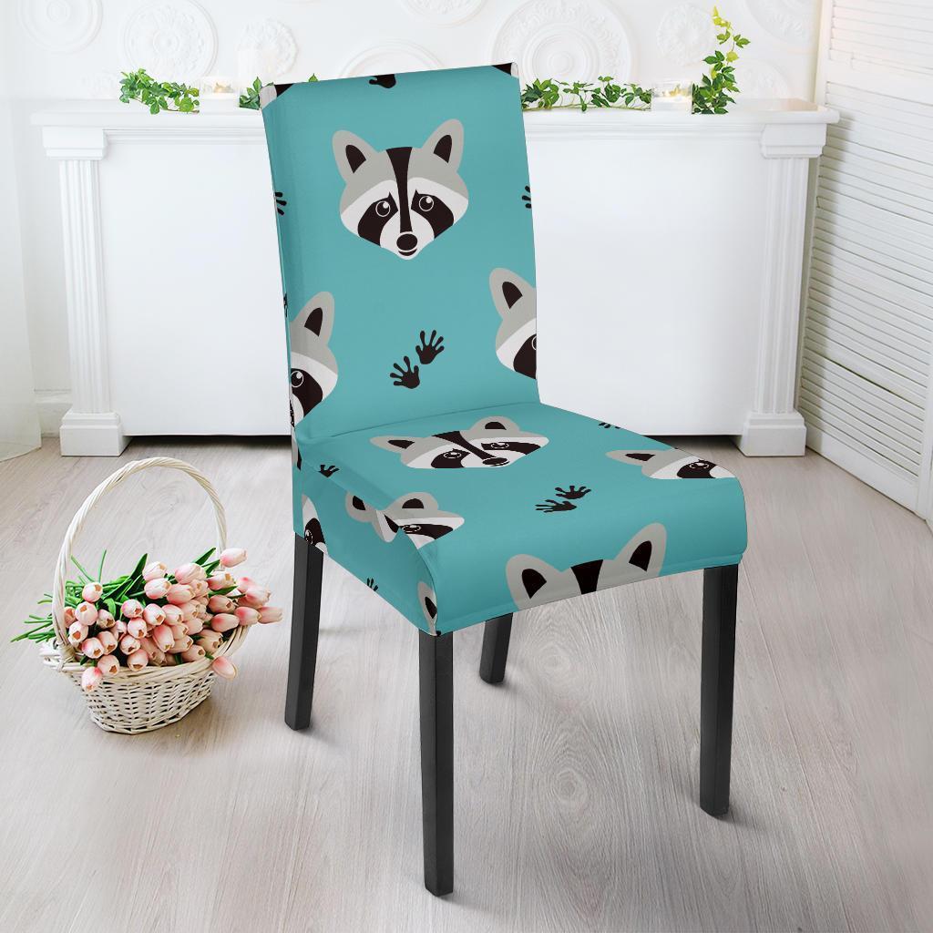 Pattern Print Raccoon Chair Cover-grizzshop