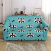 Pattern Print Raccoon Loveseat Cover-grizzshop