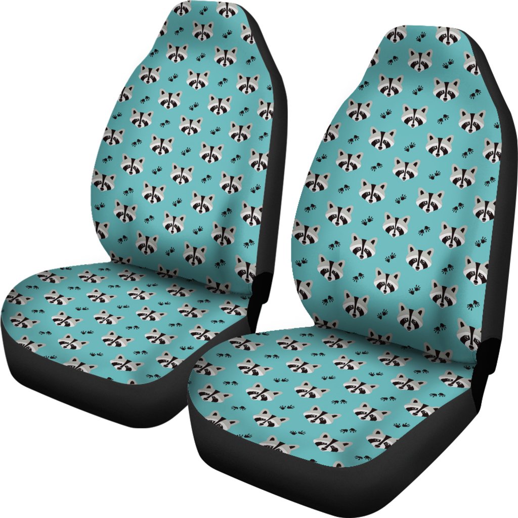 Pattern Print Raccoon Universal Fit Car Seat Cove-grizzshop