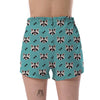 Pattern Print Raccoon Women's Shorts-grizzshop