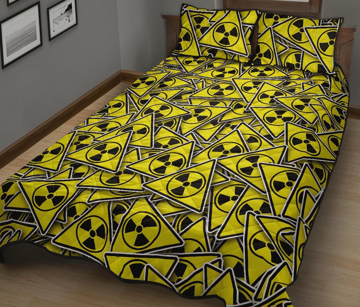 Pattern Print Radiation Bed Set Quilt-grizzshop