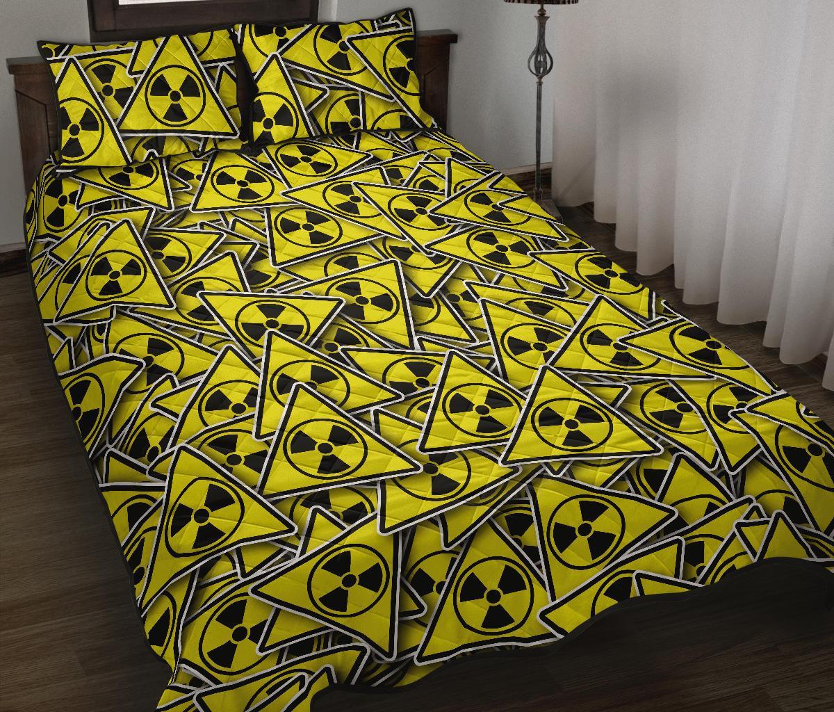 Pattern Print Radiation Bed Set Quilt-grizzshop