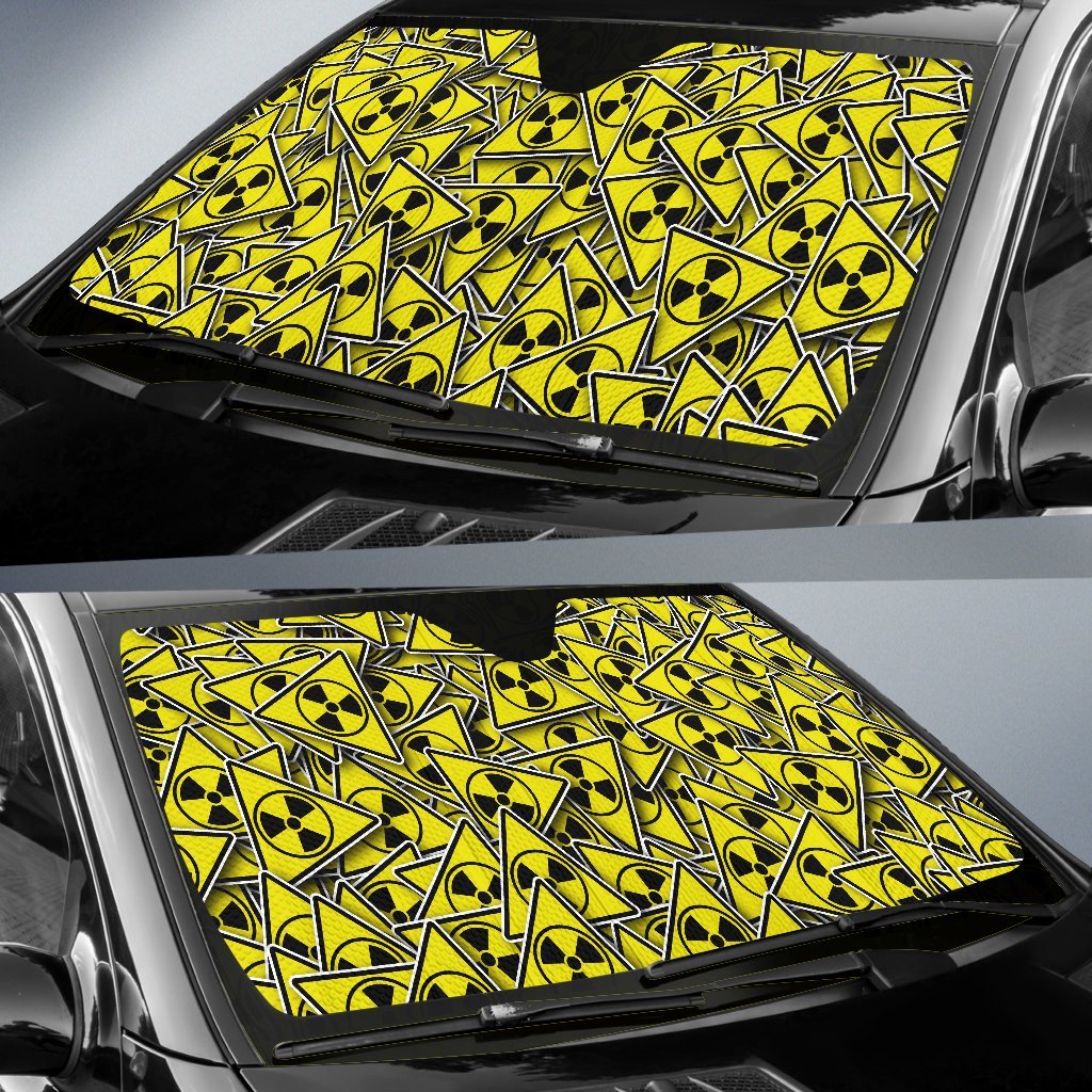 Pattern Print Radiation Car Sun Shade-grizzshop